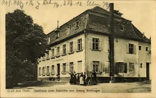 Ak Pfuhl Neu Ulm in Schwaben, Gasthaus zum Schlößle, Inh. Georg Wittlinger