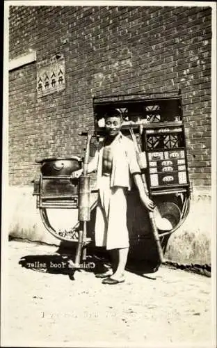 Ak Chinesischer Straßenhändler für Nahrung