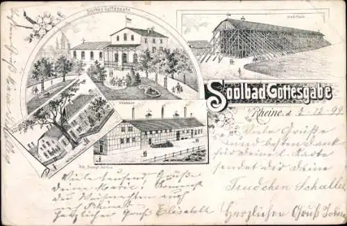 Litho Rheine in Westfalen, Solbad Gottesgabe