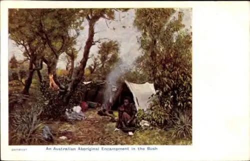 PC An Australian Aboriginal Encampment in the Bush