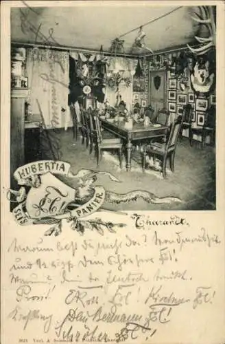 Studentika Ak Tharandt, Corpshaus Hubertia, Innenansicht, KSCV