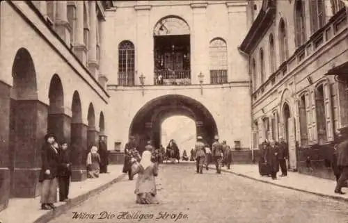 Ak Vilnius Wilna Litauen, Heiligen-Straße