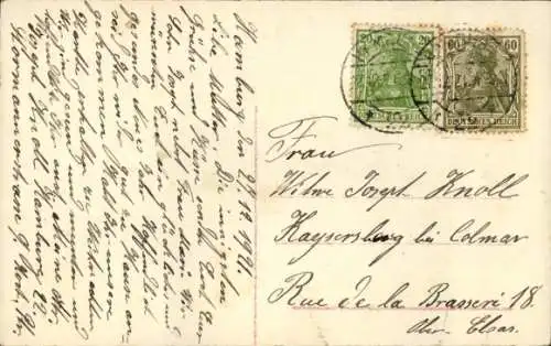 Ak Glückwunsch Neujahr, Frau, Kalender