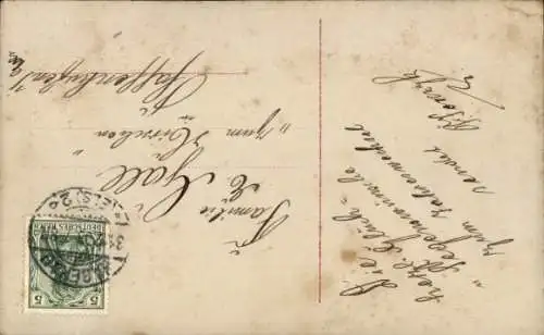 Ak Glückwunsch Neujahr, Mädchen, Uhr