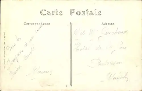 Ak Cherbourg Manche, Leuchtturm auf der Mole