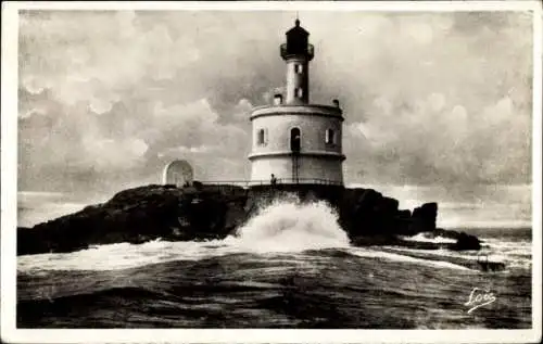 Ak Quiberon Morbihan, Leuchtturm von La Teignouse, Quiberon