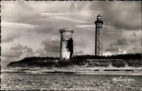 Ak Ile de Re, Alter und neuer Leuchtturm