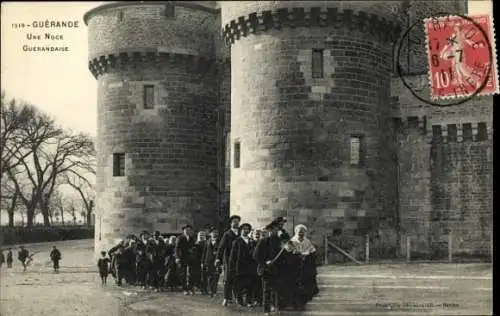 Ak Guérande Loire Atlantique, Eine Hochzeit in  Bretagne