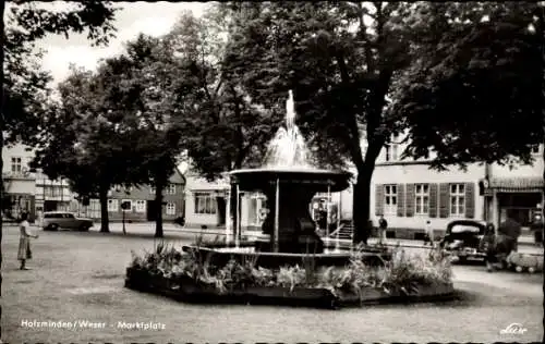 Ak Holzminden an der Weser, Holzminden/Weser Marktplatz