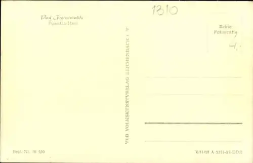 Ak Bad Freienwalde an der Oder, Freienwalde, Puschkin-Haus