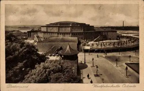 Ak Dortmund im Ruhrgebiet, Westfalenhalle Ostseite