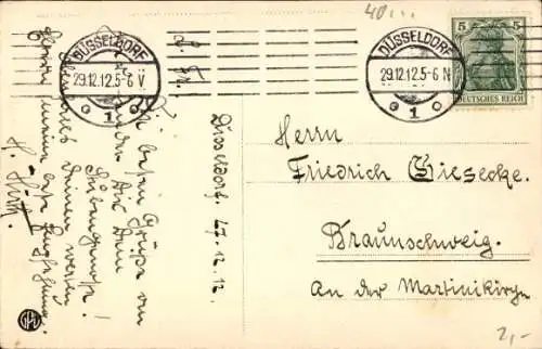 Ak Düsseldorf am Rhein, Rheinwerft