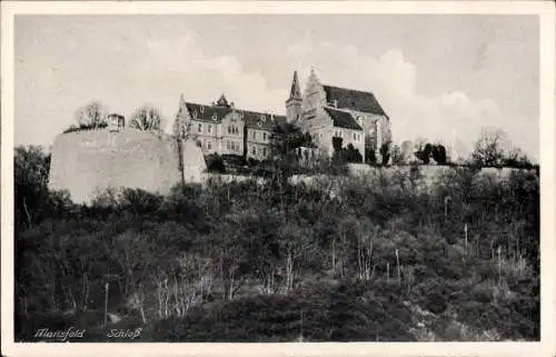 Ak Mansfeld im Harzvorland, Mansfeld Schloss