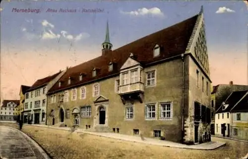 Ak Merseburg an der Saale, Altes Rathaus, Ratskeller