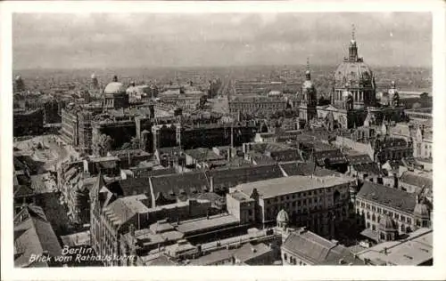 Ak Berlin, Gesamtansicht, Rathausturm