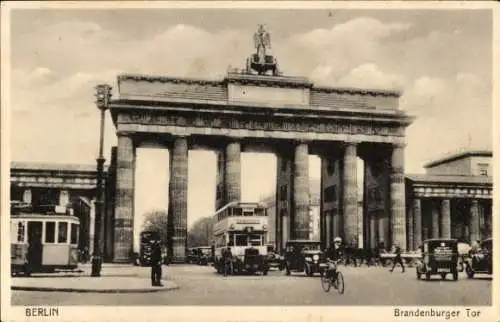 Ak Berlin Mitte, Brandenburger Tor