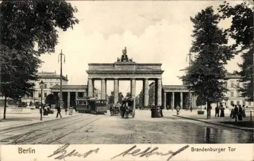 Ak Berlin Mitte, Brandenburger Tor