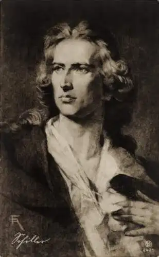 Künstler Ak Schriftsteller Friedrich von Schiller, Portrait