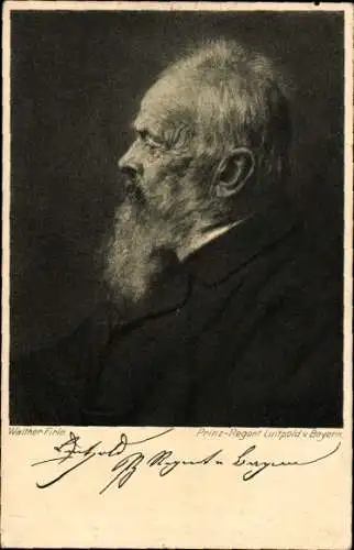 Künstler Ak Firle, Walther, Prinzregent Luitpold von Bayern, Portrait