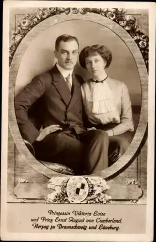 Ak Prinz Ernst August zu Braunschweig und Lüneburg, Prinzessin Viktoria Luise