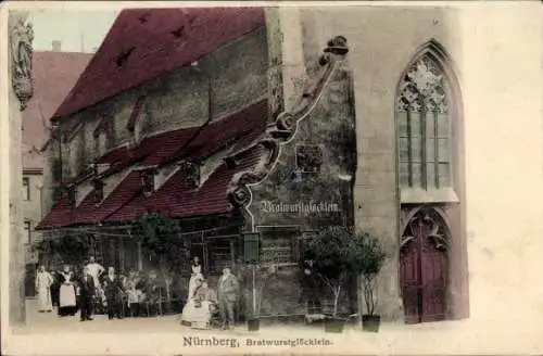 Ak Nürnberg in Mittelfranken, Bratwurstglöcklein