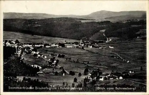 Ak Bischofsgrün im Fichtelgebirge, Blick vom Schneeberg