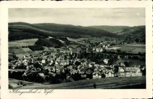 Ak Klingenthal im Vogtland Sachsen, Blick auf Klingenthal im Vogtland, kleines Dorf mit Kircht...
