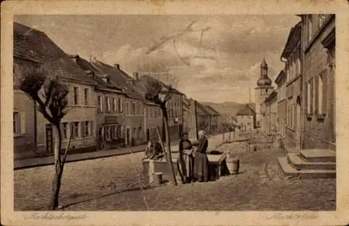 Ak Marktschorgast im Fichtelgebirge, Marktplatz, Kirche