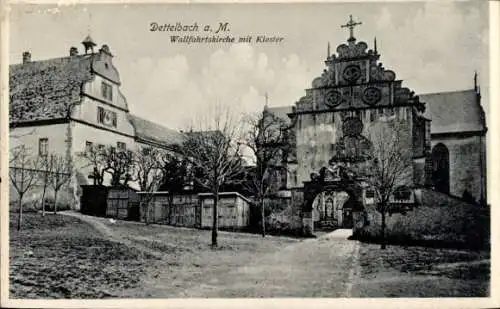 Ak Dettelbach am Main Unterfranken, Wallfahrtskirche, Kloster