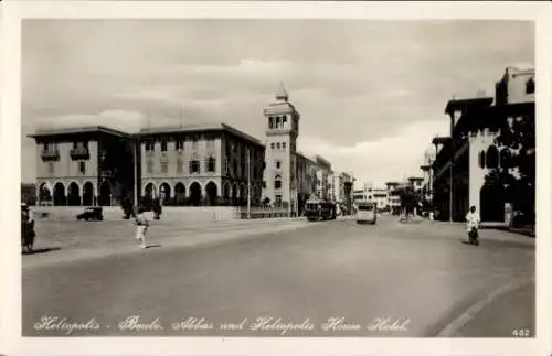 Ak Heliopolis Cairo Kairo Ägypten, Boulevard Abbas and Heliopolis House Hotel