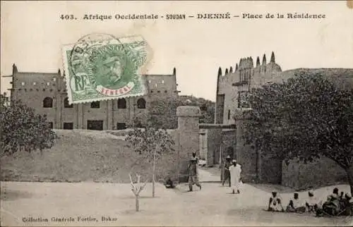 Ak Djenné Mali, Marktplatz