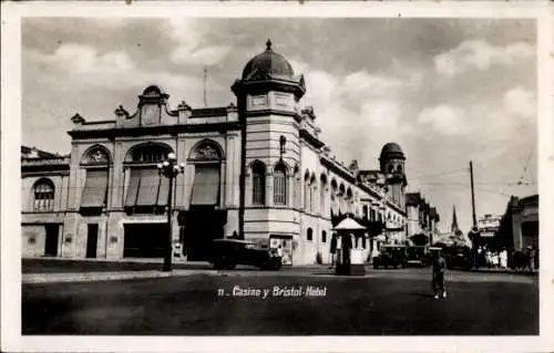 Ak Mar del Plata Argentinien, Casino y Bristol-Hotel