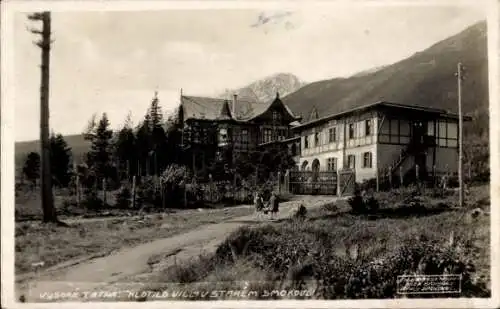 Foto Ak Starý Smokovec Ótátrafüred Altschmecks Vysoké Tatry Hohe Tatra Slowakei, Klotild Villa