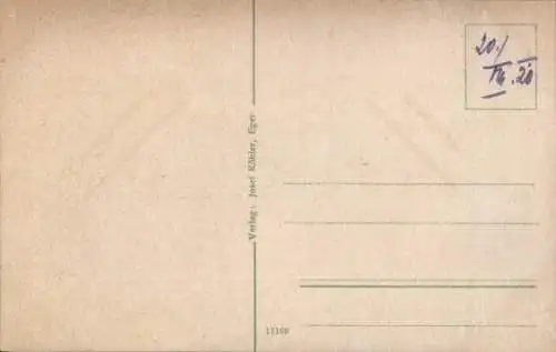 Ak Cheb Eger Region Karlsbad, Insel Mühlert