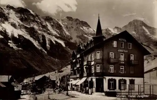 Ak Mürren Kanton Bern Schweiz, Hotel Jungfrau