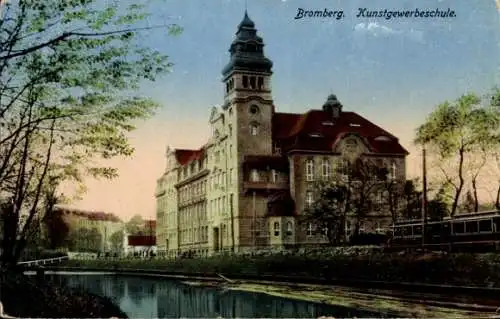 Ak Bydgoszcz Bromberg Westpreußen, Kunstgewerbeschule