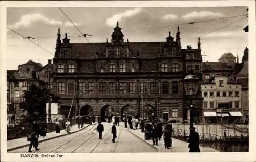 Ak Gdańsk Danzig, Grünes Tor