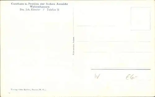 Ak Walzenhausen Kanton Appenzell Ausserrhoden Schweiz, Meldegg, Panoramablick auf  Gasthaus z....