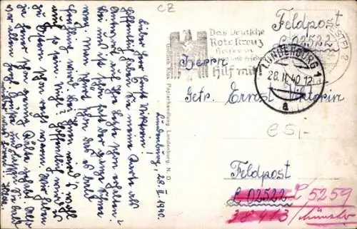 Ak Břeclav Lundenburg Niederdonau Südmähren, Teilansicht