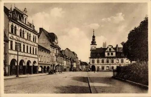 Ak Vrchlabí Hohenelbe Reg Königgrätz, Hauptstraße