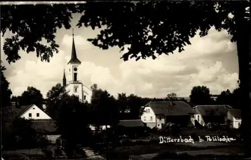 Foto Ak Jetřichovice Dittersbach Region Aussig, Gesamtansicht