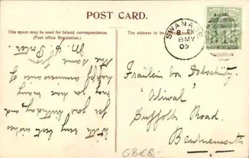 Ak Swanage Dorset England, Park Road