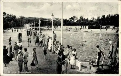 Ak Taucha in Sachsen, Familienbad