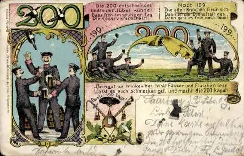 Litho Reservisten, Noch 200 Tage, Bier
