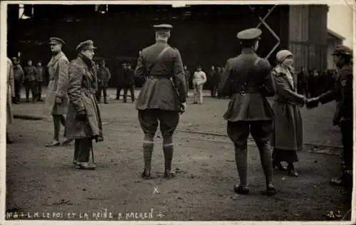 Foto Ak König Albert I. von Belgien, Königin Elisabeth Gabriele, Besuch in Haren, Haeren