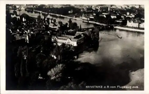 Ak Konstanz am Bodensee,  Luftbild.