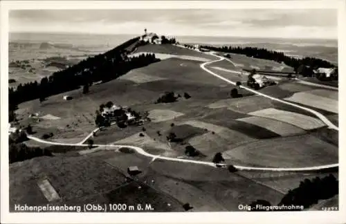 Ak Hohenpeißenberg Peißenberg Oberbayern, Fliegeraufnahme