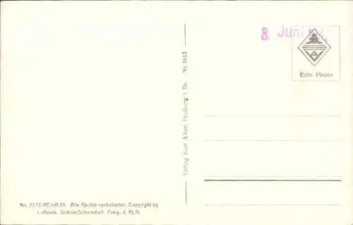 Ak Offenburg in Baden Schwarzwald, Offenburg (Baden), Fliegeraufnahme