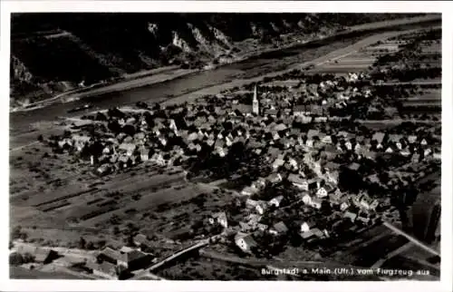 Ak Bürgstadt in Unterfranken, Fliegeraufnahme