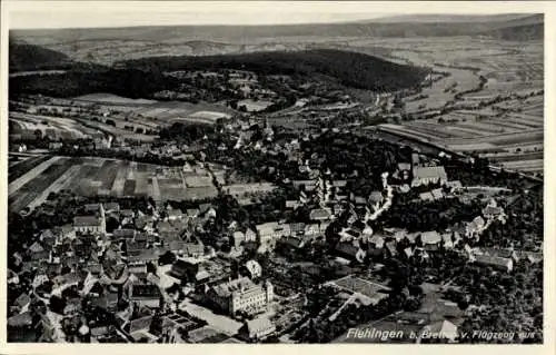Ak Flehingen Oberderdingen in Baden, Fliegeraufnahme